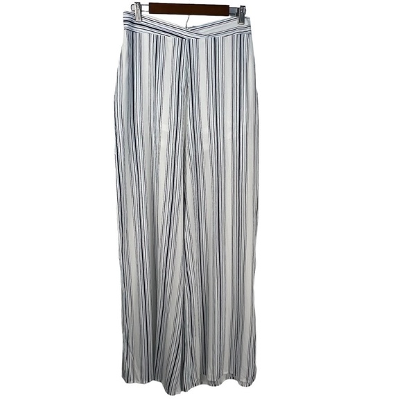 NEW WITH TAGS ESSUE BLUSPERO CASUAL STRIPED WIDE LEG FLOWY‎ PANTS - Picture 1 of 15